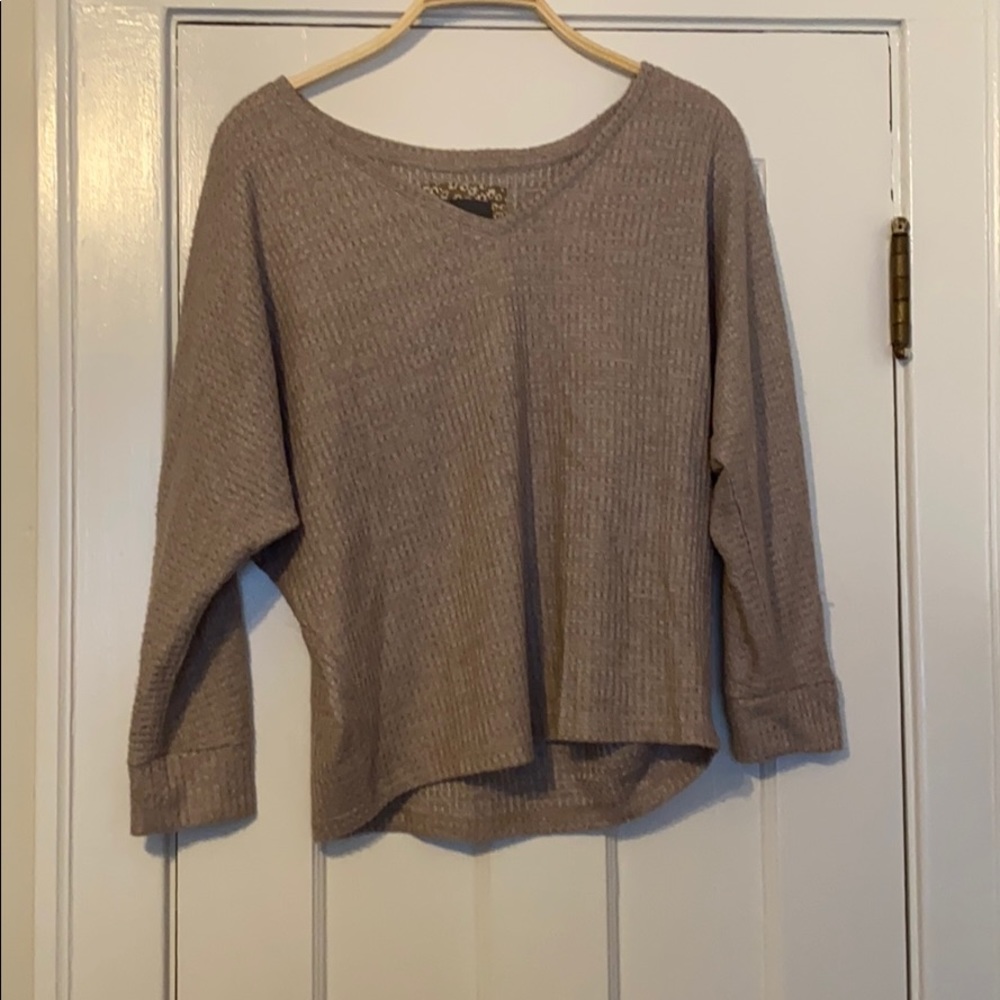 Anthropologie waffle shirt